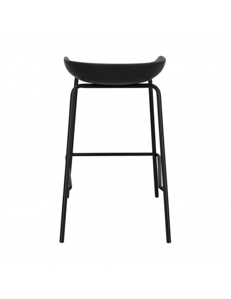 INTESI STOŁEK BAROWY GREGO CZARNY 65 CM