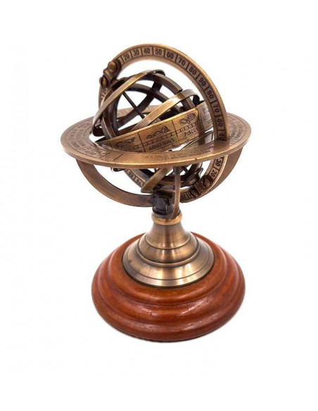 Mosiężne astrolabium - Wysokość 13,5 cm - NI351