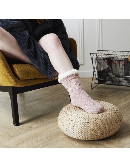 INTESI SKARPETY CHENILLE OCIEPLANE RÓŻOWE