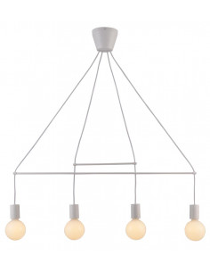 CANDELLUX ALTO LAMPA WISZĄCA 4X40W E27 BIAŁY MATOWY 34-70906