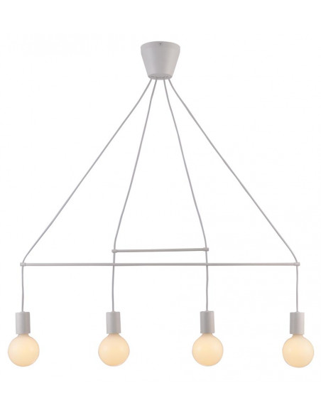 CANDELLUX ALTO LAMPA WISZĄCA 4X40W E27 BIAŁY MATOWY 34-70906