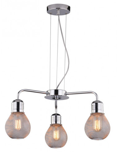 CANDELLUX GLIVA LAMPA WISZĄCA 3X60W E27 CHROM (BEZ ŻARÓWEK) 33-58539