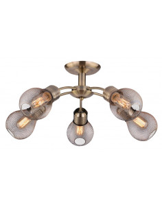 CANDELLUX GLIVA LAMPA WISZĄCA 5X60W E27 PATYNA  (BEZ ŻARÓWEK) 35-56603