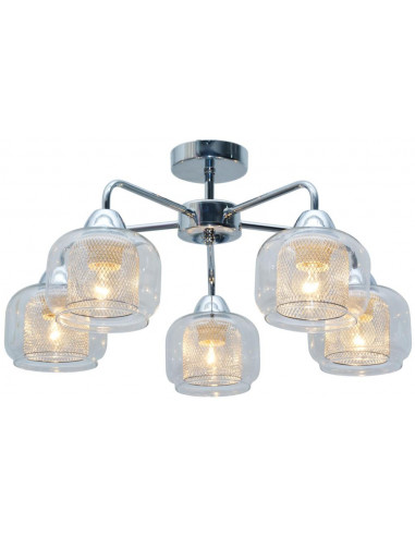 CANDELLUX RAY LAMPA SUFITOWA 5X40W E14 CHROM 35-67104