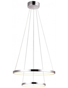 CANDELLUX LUNE LAMPA WISZĄCA 50 OKRĄGŁY PODWÓJNY 40W LED 4000K CHROM 32-64769