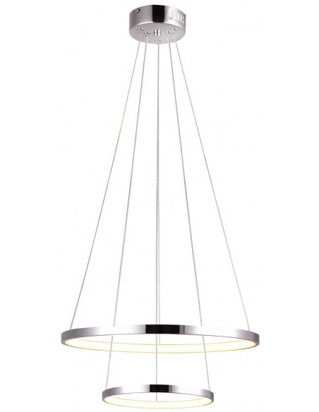CANDELLUX LUNE LAMPA WISZĄCA 50 OKRĄGŁY PODWÓJNY 40W LED 4000K CHROM 32-64769