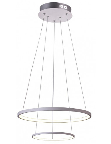 CANDELLUX LUNE LAMPA WISZĄCA 50 OKRĄGŁY PODWÓJNY 40W LED 4000K BIAŁY 32-64752