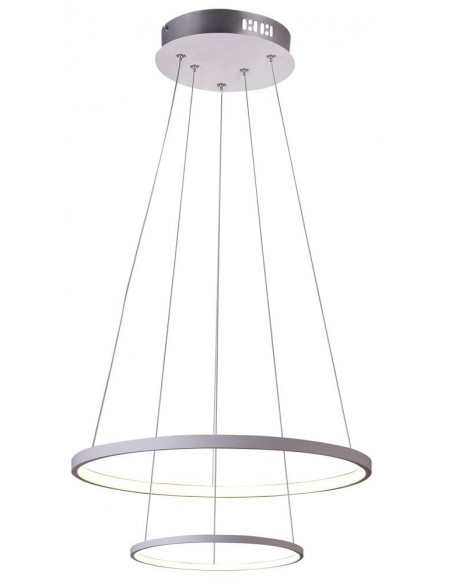 CANDELLUX LUNE LAMPA WISZĄCA 50 OKRĄGŁY PODWÓJNY 40W LED 4000K BIAŁY 32-64752