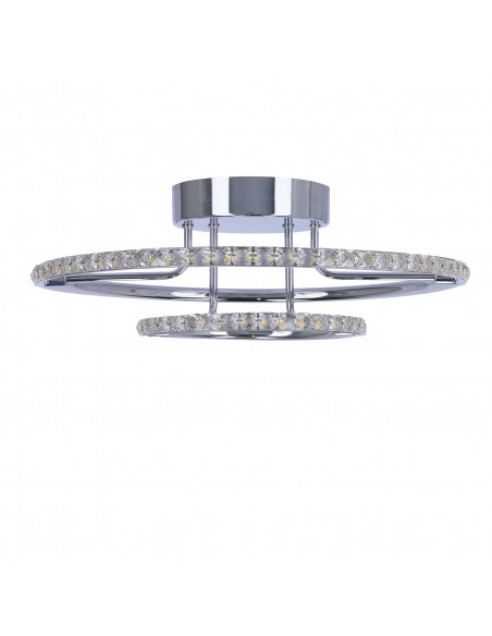CANDELLUX ADEL LAMPA SUFITOWA PLAFON 40 36W LED CHROM 3000K 98-69634