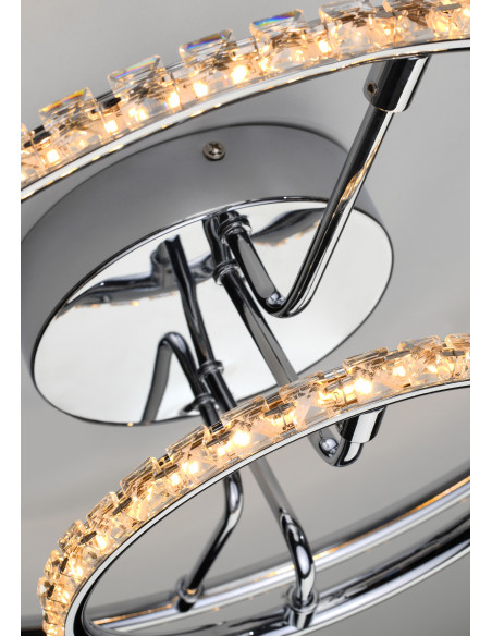 CANDELLUX ADEL LAMPA SUFITOWA PLAFON 40 36W LED CHROM 3000K 98-69634