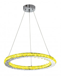 CANDELLUX LORDS LAMPA WISZĄCA OKRĄGŁY POJEDYNCZY 40 12W LED RGB CHROM Z PILOTEM 31-63113