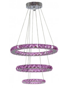 CANDELLUX LORDS LAMPA WISZĄCA 50 OKRĄGŁY POTRÓJNY 48W LED RGB CHROM Z PILOTEM 33-63090