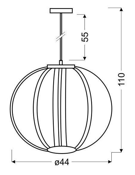 CANDELLUX CANSAS LAMPA WISZĄCA 44 LED 35W 31-43955