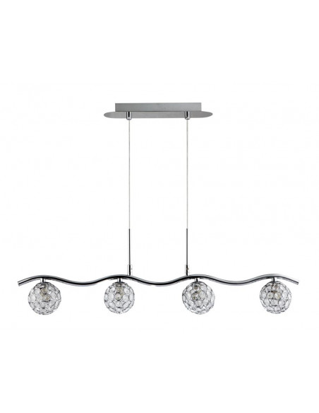 CANDELLUX STARLET LAMPA WISZĄCA 4X40W G9 CHROM/TRANSPARENT 34-85750