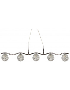 CANDELLUX STARLET LAMPA WISZĄCA 5X40W G9 CHROM/TRANSPARENT 35-85767