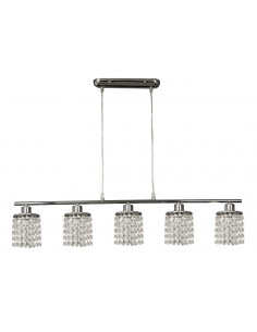 CANDELLUX ROYAL LAMPA WISZĄCA 5X40W G9 CHROM+KRYSZTAŁKI 35-28115