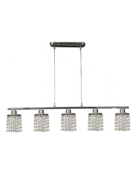CANDELLUX ROYAL LAMPA WISZĄCA 5X40W G9 CHROM+KRYSZTAŁKI 35-28115