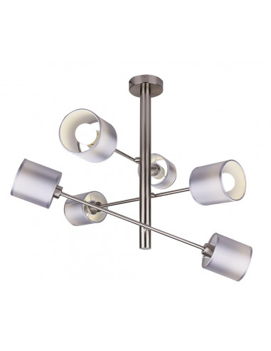 CANDELLUX SAX LAMPA WISZĄCA SZTYCA 6X40W E14 SATYNA 36-70715