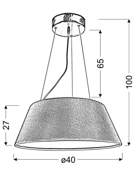 CANDELLUX GUSTO LAMPA WISZĄCA OKRĄGŁY 40 19W LED CZARNY 31-41487