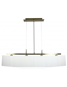 CANDELLUX BERG LAMPA WISZĄCA 4X40W E14 PATYNA ABAŻUR BIAŁY 34-45218