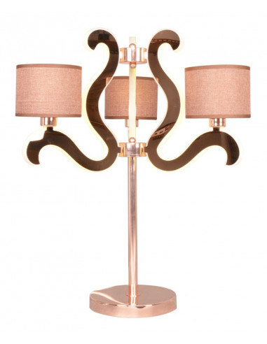 CANDELLUX AMBROSIA 3 LAMPA GABINETOWA 3X40W E14 + 18,4W LED MIEDZIANY 43-33925
