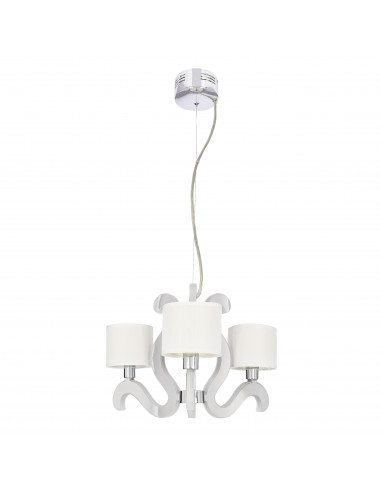 CANDELLUX AMBROSIA 1 LAMPA WISZĄCA 3X40W E14 + 18,4W LED CHROM 33-33895