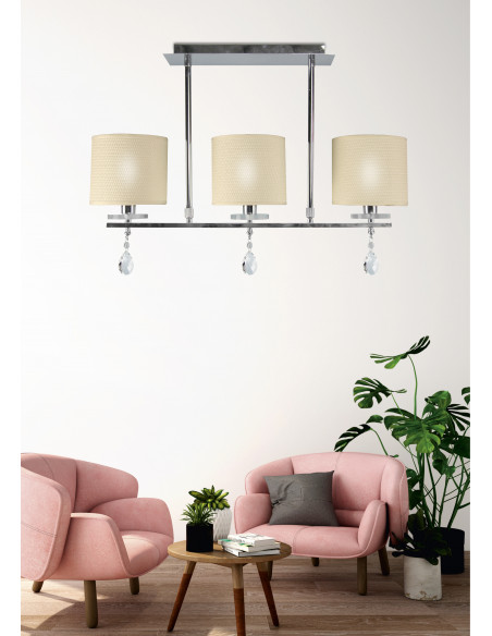 CANDELLUX ESTERA LAMPA SUFITOWA 3X40W E14 CHROM 33-11510