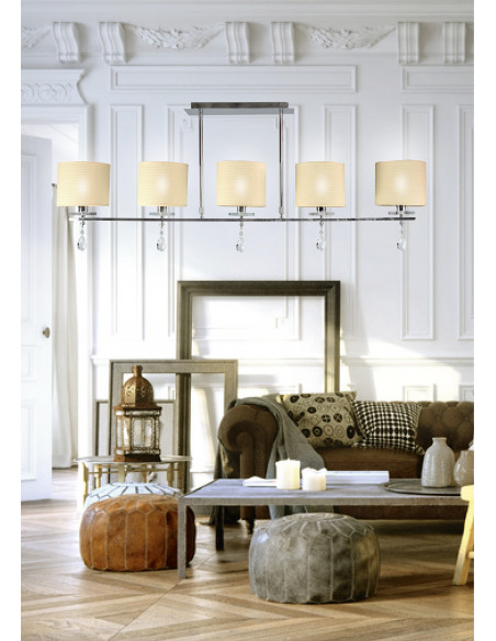 CANDELLUX ESTERA LAMPA SUFITOWA 5X40W E14 CHROM 35-11527