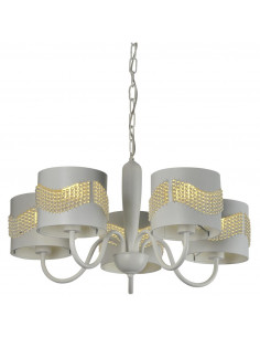 CANDELLUX ANTONIO LAMPA WISZĄCA 5X60W E27 BIAŁY 35-23001