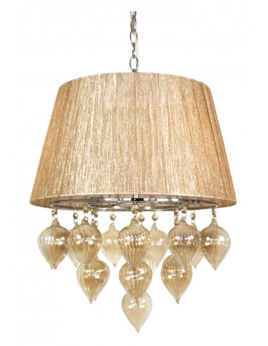 CANDELLUX ELISSA LAMPA WISZĄCA 3X40W E14 SZARO BEŻOWY 33-04567