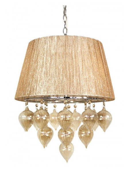 CANDELLUX ELISSA LAMPA WISZĄCA 3X40W E14 SZARO BEŻOWY 33-04567