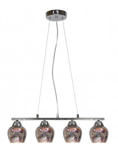 CANDELLUX SIRIUS LAMPA WISZĄCA 4X60W E27 CHROM 3D 34-59628