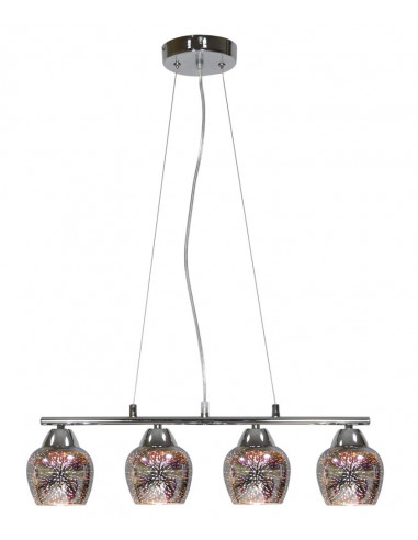 CANDELLUX SIRIUS LAMPA WISZĄCA 4X60W E27 CHROM 3D 34-59628