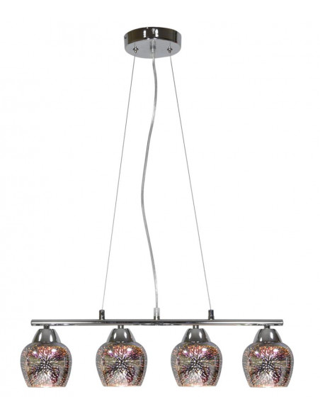 CANDELLUX SIRIUS LAMPA WISZĄCA 4X60W E27 CHROM 3D 34-59628