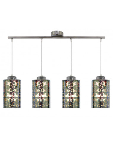 CANDELLUX NOCTURNO LAMPA WISZĄCA 4X40W E27 CHROM 34-57723