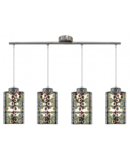 CANDELLUX NOCTURNO LAMPA WISZĄCA 4X40W E27 CHROM 34-57723
