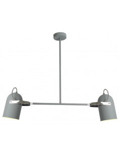 CANDELLUX GRAY LAMPA WISZĄCA 2X40W E27 SZARY 32-66510