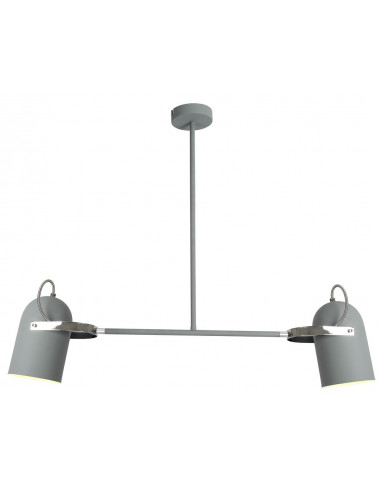 CANDELLUX GRAY LAMPA WISZĄCA 2X40W E27 SZARY 32-66510