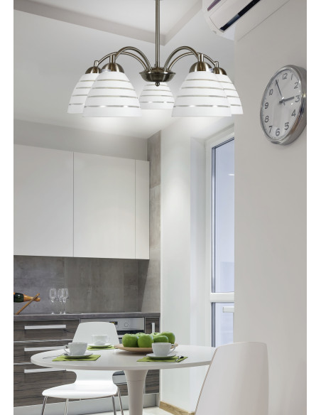 CANDELLUX ULI LAMPA WISZĄCA 5X60W E27 SATYNA 35-66169