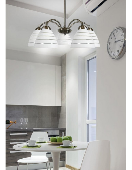 CANDELLUX ULI LAMPA WISZĄCA 5X60W E27 SATYNA 35-66169