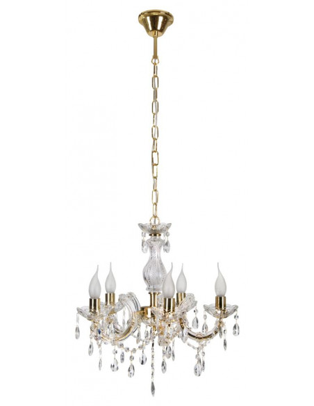 CANDELLUX MARIA TERESA LAMPA WISZĄCA 5X40W E14 ZŁOTY 35-94646