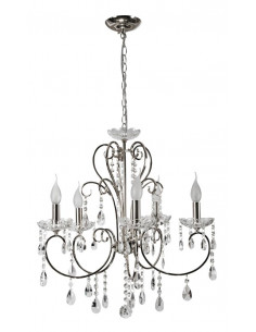 CANDELLUX AURORA LAMPA WISZĄCA 5*40W E14  CHROM 35-96152
