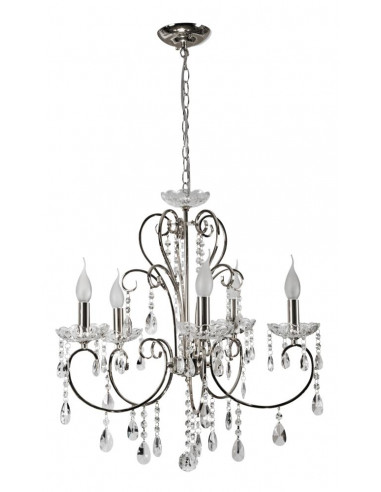CANDELLUX AURORA LAMPA WISZĄCA 5*40W E14  CHROM 35-96152