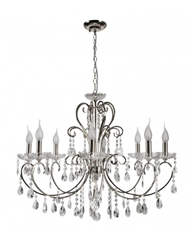 CANDELLUX AURORA LAMPA WISZĄCA 8*40W E14 CHROM 38-97579