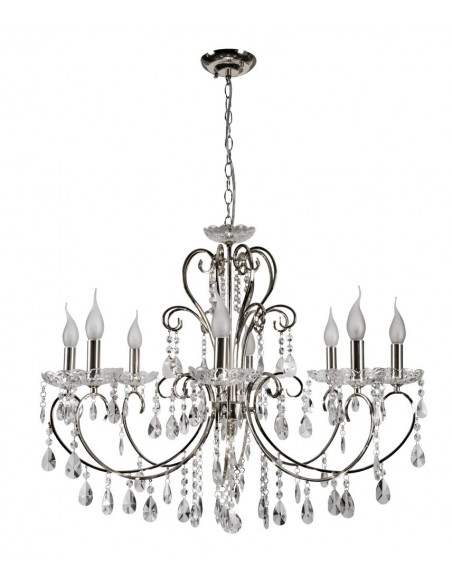 CANDELLUX AURORA LAMPA WISZĄCA 8*40W E14 CHROM 38-97579
