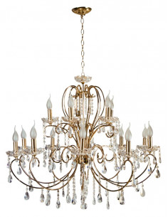 CANDELLUX AURORA LAMPA WISZĄCA 10+5*40W E14  ZŁOTO 30-99801