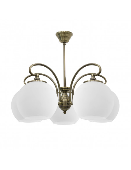 CANDELLUX ORBIT LAMPA WISZĄCA 5X60W E27 PATYNOWA MIEDŹ 35-69368