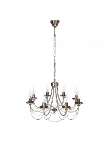 CANDELLUX MUZA LAMPA WISZĄCA 8X40W E14 PATYNA 38-69187