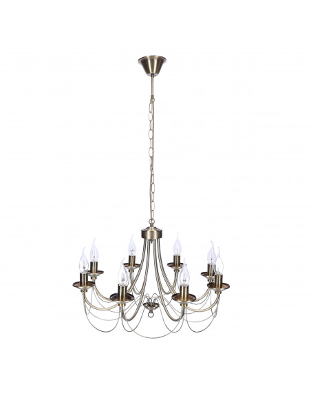 CANDELLUX MUZA LAMPA WISZĄCA 8X40W E14 PATYNA 38-69187