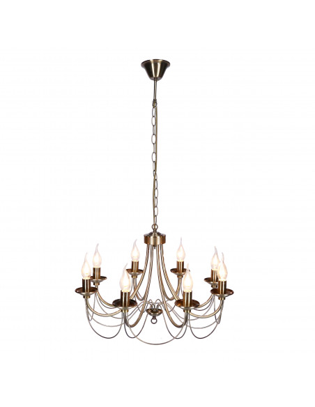 CANDELLUX MUZA LAMPA WISZĄCA 8X40W E14 PATYNA 38-69187